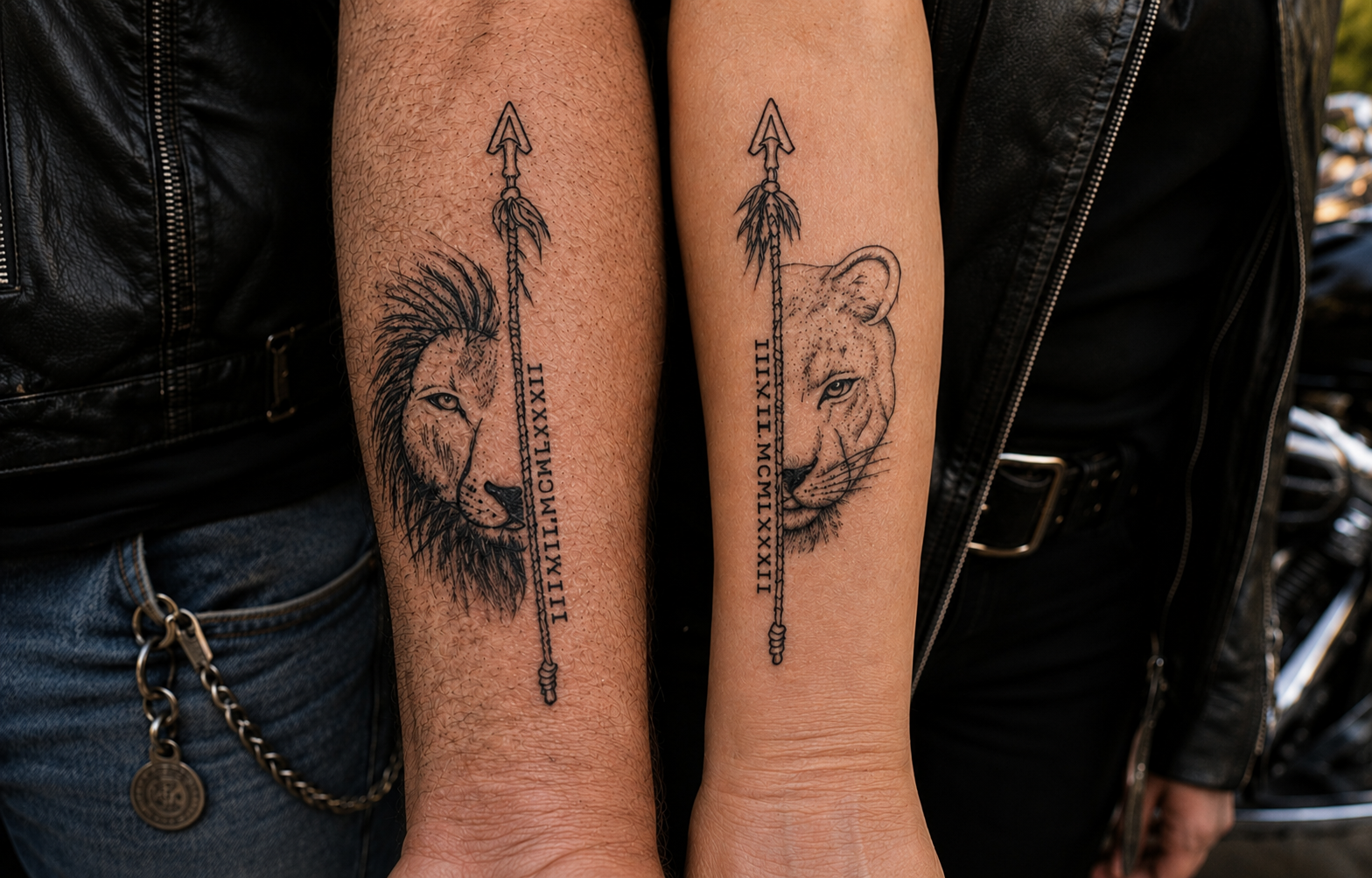 Deux Âmes, Une Route - Tatouage personnalisé